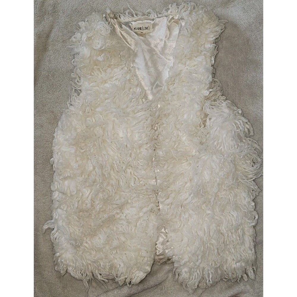 WHITE SHERPA VEST